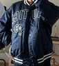 nautica white sail【明星同款】白帆×POPBOY聯(lián)名系列兩面穿棒球服夾克外套PBJW2493 湛藍41C（224） L 曬單實(shí)拍圖
