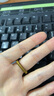金至尊（3D-GOLD)實心素圈戒指黃金戒指女款999足金古法金戒指七夕禮物計價 11圈號-4.05克(配珠寶禮盒) 曬單實拍圖