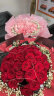 幽客玉品情人节鲜花速递红玫瑰花束表白送女友老婆生日礼物全国同城配送 33朵红玫瑰花束——满天星款 实拍图
