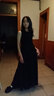 巴萊恩娜女童連衣裙夏季兒童小黑裙休閑針織長(cháng)裙女大童洋氣時(shí)髦無(wú)袖裙子潮 黑色 160cm 曬單實(shí)拍圖