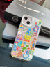迪士尼（Disney）新款蘋(píng)果大孔手機殼創(chuàng  )意涂鴉巴斯光年彩銀鐳射磨砂硬殼硅膠軟邊個(gè)性可愛(ài)一排米奇適用男女款保護套 【彩銀白色】草莓熊-CY348Y iPhone14/iPhone13 曬單實(shí)拍圖