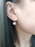 Grace Girl18K金輕盈寵動(dòng)蝴蝶耳環(huán)女簡(jiǎn)約氣質(zhì)輕奢耳飾禮物 18K金蝴蝶耳環(huán)+輕奢禮盒 曬單實(shí)拍圖