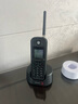 摩托羅拉（Motorola）O201C遠距離數字無(wú)繩電話(huà)機 無(wú)線(xiàn)座機子母機 辦公家用 中英文 別墅復式專(zhuān)用(插電話(huà)線(xiàn)光貓使用) 一拖二 黑色 曬單實(shí)拍圖