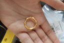 周六福（ZLF）新年禮物  黃金戒指女款足金999竹節節節高升指環(huán)靈竹 計價(jià) 18號-4.36g 曬單實(shí)拍圖
