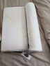 莫伊萊（moerae） 圓柱形乳膠枕頭 頸椎支撐護頸 糖果小圓枕 泰國天然橡膠可用整晚 60*12cm圓柱+睡枕白色 曬單實(shí)拍圖