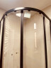 九牧（JOMOO） 【定制产品】 淋浴房一体整体淋浴房隔断干湿分离一体式E5系列 银色光波0.8*1.1（高1.9m） 实拍图