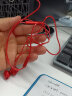 毕亚兹 耳机入耳式带线控麦克风 手机耳机耳麦 适用于华为/oppo/小米/vivo/苹果手机电脑通用耳塞 E8红 实拍图