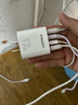 品勝多口USB充電器頭四口/三口快充頭直插桌面插座蘋果iPhone14適用華為vivo小米安卓手機(jī)通用電源插頭 4USB接口充電器 17W快充 白色 曬單實(shí)拍圖