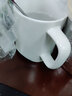 天澤 茶杯陶瓷杯子純白帶蓋杯水杯蓋杯商務(wù)會(huì )議杯會(huì )務(wù)杯辦公室茶杯 白瓷杯10個(gè)裝(款式一） 曬單實(shí)拍圖