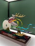 莫尼森  MOREISAN玉石平安扣黃銅鹿擺件工藝品客廳玄關(guān)電視柜裝飾品搬新家喬遷禮物 鹿王乾坤藏青色 約 45*13*26CM 曬單實拍圖
