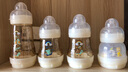 美安萌 ppsu奶瓶寬口徑新生兒嬰兒防脹氣奶瓶0-6個(gè)月美安萌一歲以上進(jìn)口 綠色小龜160ml+260ml 曬單實(shí)拍圖