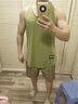 MUSCLEDOG肌肉狗運動背心男夏季冰絲涼感寬松坎肩訓(xùn)練健身上衣 芥綠色 XL 曬單實拍圖