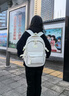 靚寶寶小眾高顏值少女雙肩包女生休閑中學(xué)生時(shí)尚書(shū)包大學(xué)生女孩旅游背包 小號白色 曬單實(shí)拍圖