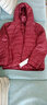 奈加圖 棉衣女短款外套冬天女裝2022新款棉服女學(xué)生韓版小清新秋冬裝 酒紅色 2XL 115斤-130斤內 曬單實(shí)拍圖