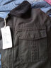 莫克公牛棉衣男士冬季休閑純棉水洗多口袋中長(cháng)款加絨加厚保暖寬松大碼棉服 黑色 XXXL 曬單實(shí)拍圖