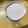 阿司倍鷺冷水壺家用耐熱涼水壺大容量冰箱塑料密封耐高溫涼白開(kāi)涼水杯 白色蓋 1100ml 曬單實(shí)拍圖