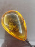 彩荷人工蟲珀蝎子蝴蝶項鏈 琥珀吊墜 蟲珀掛件把件 昆蟲標本車飾掛件 曬單實拍圖