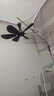 艾美特（AIRMATE）小吊扇落地支架艾美特風(fēng)扇柔風(fēng)床上固定架子落地式伸縮加粗支撐掛桿床頭橫桿宿舍用電風(fēng)扇靜音吊架 落地支架+延長(zhǎng)線+藏青小吊扇 曬單實(shí)拍圖