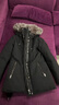 MACKAGE【經(jīng)典】女士 JENI 二合一毛領(lǐng)收腰時(shí)尚修身保暖羽絨服外套上衣 黑色-狐貍毛領(lǐng) S 曬單實(shí)拍圖
