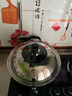 華邦炒鍋鑄鐵鍋真不銹平底傳統(tǒng)無涂層炒菜鍋家用生鐵鍋電磁爐通用家用 34cm 不銹鋼玻璃立蓋 曬單實(shí)拍圖
