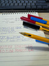 施德樓（STAEDTLER）進口圓珠筆耐用順滑原子筆 學生文具 辦公用圓珠筆套裝 簽字筆430 430F 紅2藍2黑1 散裝 曬單實拍圖