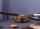 璽翰雅（ROYHOYE）宜興紫砂壺名家研高周小明純手工家用泡茶壺原礦朱泥西施壺 紫泥楚漢風(fēng)云壺 450ml 曬單實(shí)拍圖