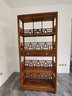藝銘天下紅木家具非洲雞翅木（學(xué)名：非洲崖豆木）實(shí)木書(shū)柜書(shū)架中式博古架多寶格閣多層置物展示架 單個(gè)書(shū)架： 長(cháng)86*寬32*高186cm 曬單實(shí)拍圖