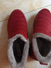 布瑞京老北京布鞋女棉鞋冬季加絨保暖防水雪地鞋媽媽防滑休閑中老年鞋子 紅色 （女款）B78896 39 曬單實(shí)拍圖