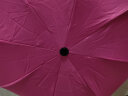 亲海晴雨两用雨伞 加厚男女两用雨伞防晒折叠太阳伞 学生女士遮阳伞创意伞 大号 玫红色 实拍图