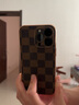 高尊 蘋果15promax手機(jī)殼新款iPhone15高端皮革保護(hù)套14pro鏡頭全包防摔商務(wù)外殼  iPhone 15 Plus【咖啡格】 曬單實(shí)拍圖