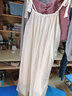 圣保美法式溫柔風(fēng)吊帶連衣裙女裝夏季2023新款海邊度假沙灘裙子夏天長(cháng)裙 白色 S碼 曬單實(shí)拍圖