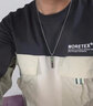 心草歐美字母軍牌項鏈男潮嘻哈潮牌百搭狗牌男士吊墜七夕禮物送男友 軍牌項鏈字母Q 曬單實拍圖