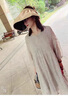 clotho Rennie品牌女裝蕾絲連衣裙女中長款2025年夏季新款氣質(zhì)溫柔減齡顯瘦裙子 灰色 M 曬單實拍圖