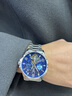花花公子（PLAYBOY）品牌男士手表男機械表學(xué)生潮流全自動(dòng)鏤空夜光男表生日送禮物 銀鋼藍面/精美禮盒/定制刻字 曬單實(shí)拍圖