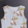 Milkbarn夏季婴儿衣服 6-24月新生儿连体衣婴儿无袖背心短裤哈衣爬服睡衣 熊猫绿 73cm 实拍图
