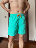 ESCATCH泳褲男士沙灘褲男大褲衩歐美短褲男夏季速干可下水五分情侶短褲 ES6湖綠色（三角內襯） M (適合體重50-60kg) 曬單實(shí)拍圖