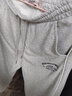 唐獅休閑褲男秋季新款衣多穿學(xué)院風(fēng)運動(dòng)條紋字母長(cháng)褲束腳褲子男士 淺麻灰/無(wú)絨款 S 曬單實(shí)拍圖