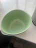 拜格（BAYCO）洗菜籃瀝水籃雙層洗菜盆淘米瀝水籃子濾水籃洗水果漏盆綠色BX5341 曬單實(shí)拍圖
