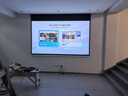 微鯨（Whaley）嵌入式隱藏天花幕布菲涅爾抗光家用電動(dòng)投影幕布智能語(yǔ)音遙控自動(dòng)升降抗光投影儀幕布 【聯(lián)動(dòng)/語(yǔ)音】光學(xué)抗光拉線(xiàn)幕 110英寸 曬單實(shí)拍圖