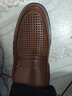 奧康品牌男鞋夏季皮涼鞋男士商務(wù)休閑洞洞鞋透氣中老年爸爸鞋 棕色 41 (運動(dòng)鞋42=皮鞋41) 曬單實(shí)拍圖