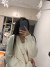 矜持范小香風短款針織衫女秋裝新款韓版寬松慵懶風燈籠袖上衣毛衣外套 米白色 S 曬單實拍圖