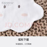 Kordear 嬰兒口水巾純棉防水新生兒寶寶防吐奶口水圍吃飯圍兜圍脖 白色 均碼 曬單實(shí)拍圖