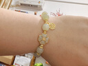AIF方糖蓮花和田玉手鏈女生高端玉石手串情人節生日禮物送女朋友老婆 幸福敲門(mén)手鏈 曬單實(shí)拍圖