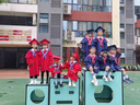學(xué)子言?xún)和瘜W(xué)士服幼兒園博士服演出服小學(xué)生拍照畢業(yè)季禮服學(xué)位服班服 紅色 110 曬單實(shí)拍圖