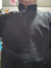 羅蒙（ROMON）男士衛衣外套春秋季搖粒絨加絨休閑寬松半拉鏈立領(lǐng)抓絨打底衫男裝 2119黑色加絨 L 曬單實(shí)拍圖