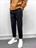 DUDR純棉休閑褲男士春秋男款直筒哈倫2024新款美式寬松工裝褲子男秋季 822黑色 XL 曬單實拍圖