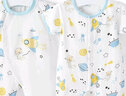 舒貝怡2件裝嬰兒衣服夏季0-2歲寶寶短袖連體衣卡通新生兒薄款爬服 【2件裝】探險家藍(lán)色+藍(lán)色 73cm (6-12個月) 曬單實拍圖