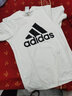 阿迪達斯 （adidas）短袖男女款官方 新款運動(dòng)服寬松圓領(lǐng)舒適透氣休閑舒適T恤 時(shí)尚黑/小logo【夏日主推】 XS 曬單實(shí)拍圖