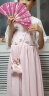 酷乐羊女童2024夏季新款古装汉服儿童超仙襦裙中国风夏装连衣裙子童装潮 粉色(1090)+挎包 150 实拍图