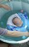 奔麥嬰兒洗澡盆可折疊游泳桶新生兒童洗澡桶家用泡澡桶浴桶寶寶 游泳套裝【特大號+泳圈】海豚星 曬單實(shí)拍圖